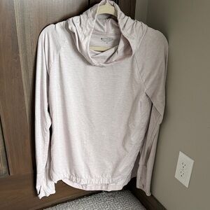 Athleta Soft Pink Cowl Neck Top